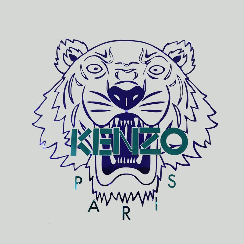 Junhin heat transfer 25*25 CM tiger laser foil motif for KENZO clothes Rhinestone transfers image32