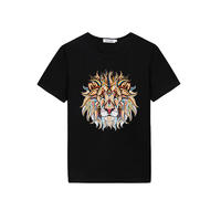 Wholesale custom lion design heat transfer sublimation men's t shirts