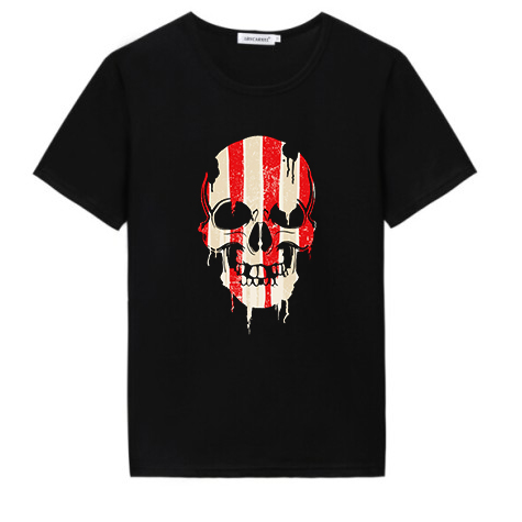 Custom skulls printing heat transfer stickers design for t shirt