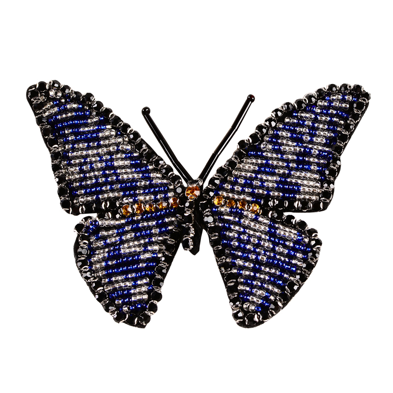 Custom patches handwork beaded rhinestone butterfly designs appliques for clothing